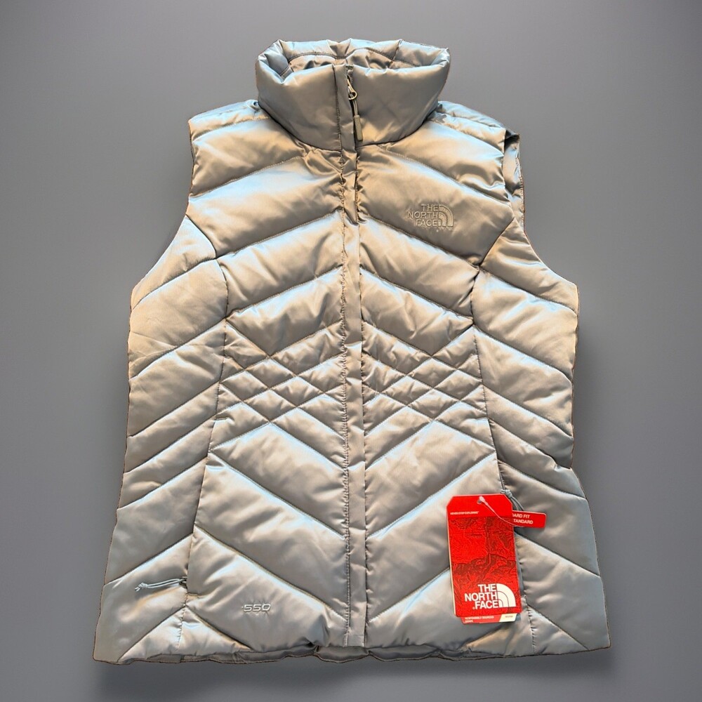 The North Face Aconcagua Vest Down 550 Fill Mid Grey Womens Small